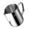 Milk Frothing Pitcher, X-Chef Milk Frother Cup, 20 Oz, Metal Frothing Cup Stainless Steel, Milk Steaming Pitcher Espresso Coffee Latte Frother Cup Barista Tools For Coffee Bar (600 Ml)