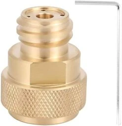 CO2 Cylinder Refill Adapter Replacement Brass Tank Canister Conversion For Soda Maker Home Machine(Silver) -KitchenAid Shop 41K9FFIPlyL. AC