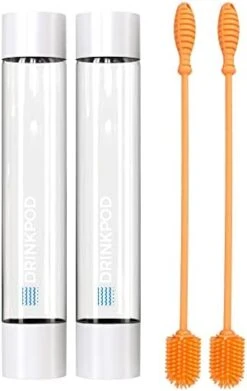 Fizzpod 32 Oz Slim Design Water Bottles - 2 Pack (Silver) -KitchenAid Shop 41K9iW0OiqL. AC