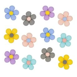Cute Flower Fridge Magnet For Adult, Funny Refrigerator Decorative Magnets For Kitchen, Locker And Office Whiteboard，Colorful Flower Magnet For Photo Cabinet Bulletin Board Decoration