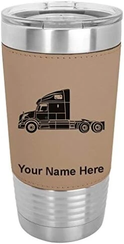 20oz Vacuum Insulated Tumbler Mug, Truck Cab, Personalized Engraving Included (Faux Leather, Black) 28 20oz Vacuum Insulated Tumbler Mug, Truck Cab, Personalized Engraving Included (Faux Leather, Black) -KitchenAid Shop 41KQJkNq7fL. AC