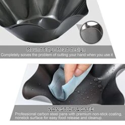 Large Taco Shell Bowl Maker Molds – 3 Pack 8.4" Nonstick Carbon Steel Tortilla Maker Shell Pans Baking Molds Tostada For Frying Salad Bowls (3) -KitchenAid Shop 41KRsZVSQSL