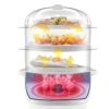 Large Capacity Electric Steamer Multi-Function Household 3-Layer Electric Steamer Food Steamer