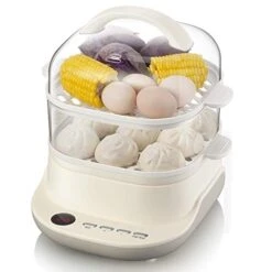 Lectric Steamer Food Steamer Multi-Function Home Small Large-Capacity Double-Layer Steamer Rice