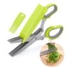 Herb Scissors With 5 Multi Stainless Steel Blades And Safe Cover Kitchen Gadgets Cutter, Kitchen Chopping Shear, Mincer, Sharp Dishwasher Safe Kitchen Gadget, Culinary Cutter