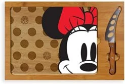 Brand Disney/Pixar Icon 3-Piece Glass Top Cutting Board & Knife Set, 15.4 X 10.04 X 0.8, Mickey Mouse - Parawood & Bamboo -KitchenAid Shop 41KkOLW5REL. AC