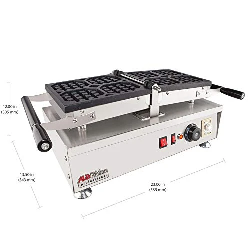 Belgian Waffle Iron | Swing Type | 4 Pcs | Professional Use | Removable Plates With Nonstick Coating | 110V 4 Belgian Waffle Iron | Swing Type | 4 Pcs | Professional Use | Removable Plates With Nonstick Coating | 110V - Image 2