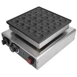 5-Holes Stainless Steel Electric Muffin Machine, Rapid Heating Waffle Maker Muffin Pancake Machine Kitchen Appliance 950W (US)