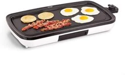 DASH Everyday Nonstick Electric Griddle For Pancakes, Burgers, Quesadillas, Eggs & Other On The Go Breakfast, Lunch & Snacks With Drip Tray + Included Recipe Book, 20in, 1500-Watt - Aqua -KitchenAid Shop 41L c oWPgL. AC