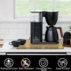 ETTORLER Coffee Mat, Waterproof Coffee Bar Mat Imitation Linen Surface (24x16x0.12IN) Thickened Upgrade DIATOM MUD Bottom Coffee Maker Mat Leak-Proof Coffee Mat For Countertops Table Espresso Machine 12 ETTORLER Coffee Mat, Waterproof Coffee Bar Mat Imitation Linen Surface (24x16x0.12IN) Thickened Upgrade DIATOM MUD Bottom Coffee Maker Mat Leak-Proof Coffee Mat For Countertops Table Espresso Machine -KitchenAid Shop 41L3GXO3EtL
