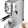 Espresso Machine 20 Bar, Professional Espresso Maker With Milk Frother Steam Wand, Compact Espresso Coffee Machine With 34oz Removable Water Tank For Cappuccino, Latte, Gift For Dad Or Mom -KitchenAid Shop 41L7sFdNXGL
