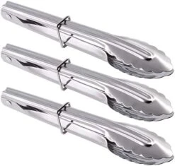 Mini Tongs With Silicone Tips 7-Inch Small Serving Tongs, Set Of 3 (Black White Gray) 26 Mini Tongs With Silicone Tips 7-Inch Small Serving Tongs, Set Of 3 (Black White Gray) -KitchenAid Shop 41L9zfYTslL. AC