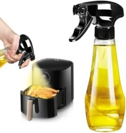 Oil Sprayer For Cooking 210ml Oil Spray Bottle Oil Dispenser With Premium Glass & 3 Nozzles, Olive Oil Sprayer Oil Mister Air Fryer Accessories, Perfet For BBQ,Baking,Salad, (Black) 19 Oil Sprayer For Cooking 210ml Oil Spray Bottle Oil Dispenser With Premium Glass & 3 Nozzles, Olive Oil Sprayer Oil Mister Air Fryer Accessories, Perfet For BBQ,Baking,Salad, (Black) -KitchenAid Shop 41LAlhvLxeL. AC
