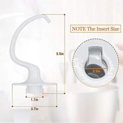 Mixers Accessories K45WW Wire Whip & K45DH Dough Hook & K45B Coated Flat Blade Paddle With Scraper-3 Pieces Attachment For Kit-chen A-id Stand Mixers (1 YEAR Warranty ） -KitchenAid Shop 41LNM5q8Q8L