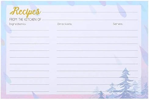 Recipe Cards 4x6 Inch, Cut Thicken Card Stock Double Sided Recipe Cards, 50-Pack (Flower) 11 Recipe Cards 4x6 Inch, Cut Thicken Card Stock Double Sided Recipe Cards, 50-Pack (Flower) - Image 9