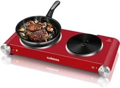 Electric Hot Plate For Cooking Portable Single Burner 1500W Cast Iron Hot Plates Heat-up In Seconds Adjustable Temperature Control Stainless Steel Non-Slip Rubber Feet Upgraded Version B101 -KitchenAid Shop 41Lhqu4 FCL. AC