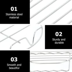 BIENKA 2sets Air Grill Cooker Stainless Double Silver Of Steaming Cm Bbq Multi- In And Round Stand: Trivet: For Rack Egg Dual- Pot Pressure Wire Trivet Tray Accessory Food Steam Stockpot Shelf (Color -KitchenAid Shop 41Ljmdu5N7L