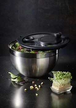 Rosle Stainless Steel Salad-Spinner, Large -KitchenAid Shop 41LynaVDGmL