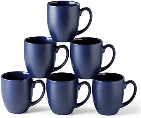 16oz Coffee Mugs Set Of 6, Large Ceramic Coffee Mugs For Men, Women, Dad, Mom, Modern Coffee Mugs With Handle For Tea,Latte,Cappuccino,Cocoa. Dishwasher&Microwave Safe, Matte Blue 10 16oz Coffee Mugs Set Of 6, Large Ceramic Coffee Mugs For Men, Women, Dad, Mom, Modern Coffee Mugs With Handle For Tea,Latte,Cappuccino,Cocoa. Dishwasher&Microwave Safe, Matte Blue - Image 8