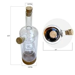 Glass Olive Oil And Vinegar Dispenser, A Beautiful Addition To Any Kitchen And Dinnerware Set With Cork Base. -KitchenAid Shop 41MFW58cxWL