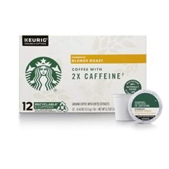 Starbucks Blonde Roast K-Cup Coffee Pods With 2X Caffeine For Keurig Brewers,10 Count - (Pack Of 6) 24 Starbucks Blonde Roast K-Cup Coffee Pods With 2X Caffeine For Keurig Brewers,10 Count - (Pack Of 6) -KitchenAid Shop 41MGrdqigQL