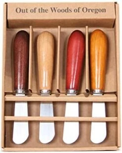 Cheese Spreader Set Of Four Spreader Knives - Classic Woods -KitchenAid Shop 41MUAV0t7nL. AC