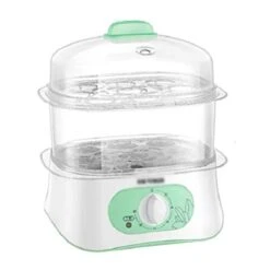 HYDZQ Timing Electric Steamer, Multifunctional Household Automatic Power-Off Steamer, Seafood Steamer, Egg Steamer, Vegetable Steamer