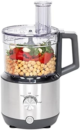 Food Processor | 12 Cup | Complete With 3 Feeding Tubes & Stainless Steel Accessories - 3 Discs + Dough Blade | 3 Speed | Great For Shredded Cheese, Chicken & More | Kitchen Essentials | 550 Watts 8 Food Processor | 12 Cup | Complete With 3 Feeding Tubes & Stainless Steel Accessories - 3 Discs + Dough Blade | 3 Speed | Great For Shredded Cheese, Chicken & More | Kitchen Essentials | 550 Watts - Image 6