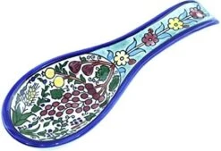 Armenian Hand Painted Cooking Spoon Rest/Ladle Holder - Large With Deep Round Cup Part - Asfour Outlet Trademark (Blue Flowers 8.5 Inches) 23 Armenian Hand Painted Cooking Spoon Rest/Ladle Holder - Large With Deep Round Cup Part - Asfour Outlet Trademark (Blue Flowers 8.5 Inches) -KitchenAid Shop 41Mcm1dOhL. AC