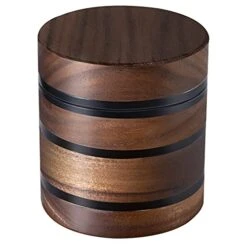 Wooden Spice Grinder - Black, 2.5inch