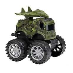 CANAFA Printing Frictional Toy Car Children Absorbing Off Road Vehicle Toys 360° Boys Age 3-4 Years
