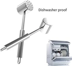 Zeerkeer Meat Tenderizer Hammer Tool Stainless Steel Dual-Sided Meat Mallet For Tenderizing Flattening Steak, Beef, Chicken, Pork And Poultry-Dishwasher Safe -KitchenAid Shop 41MlZgG0PtS