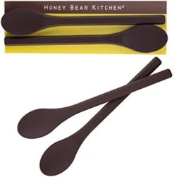 Oney Bear Kitchen Silicone Stirring Spoon (Set Of 2, Black Bear Black) For Coffee & Tea -KitchenAid Shop 41Mqa blsZL. AC