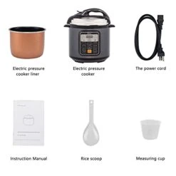 1000W Push-button Stainless Steel Electric Pressure Cooker 13 In 1 Cooking Mode, Stainless Steel Color -KitchenAid Shop 41Mw8wAPKAL 1