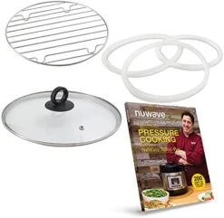 Accessory Bundle For 6QT Nutri-Pot Digital Pressure Cooker – Genuine Parts From Original Manufacturer, Tempered Glass Lid, Cooking Rack, 3 Silicone Gaskets & 200-Recipe Cookbook -KitchenAid Shop 41N1fxQapFS. AC