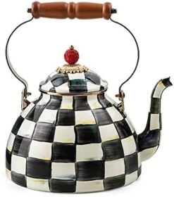 AcKenzie-Childs Courtly Check Enamel Tea Kettle, Decorative Tea Kettle, 3-Quart Capacity 23 AcKenzie-Childs Courtly Check Enamel Tea Kettle, Decorative Tea Kettle, 3-Quart Capacity -KitchenAid Shop 41N5 O9ye5L. AC