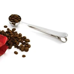 Coffee Scoop With Bag Clip Stainless Steel 1.5 Tbsp 7.5" X 1.5" X .75" -KitchenAid Shop 41N6BjWSqIL