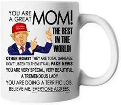 Trump Great Mom Mother's Day Family Funny Ceramic Coffee Mug Tea Cup PB111 -KitchenAid Shop 41N79cLoE9L. AC