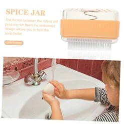 Box Roller Soap Foaming Box Travel Soap Case Travel Dispenser Soap Roller Box Soap Storage Tray Soap Foaming Holder Soap Boxes Soap Dish Foaming Holder Soap Box With Brush Pp Shelf -KitchenAid Shop 41N8prkqkUL