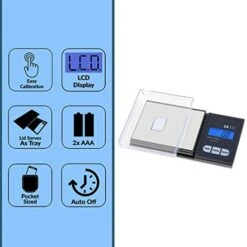 Merican Weigh Scale Fast Weigh Zx-650 Digital Pocket Scale, Black, 650 X 0.1 G -KitchenAid Shop 41N9sbGJzjL