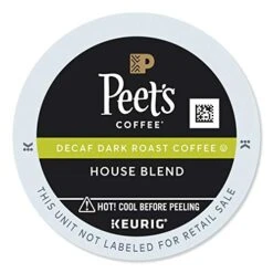 Peet's Coffee & Tea Single-Serve Coffee K-Cup Pods, Decaffeinated, House Blend, Carton Of 22 -KitchenAid Shop 41NAJM6HlL