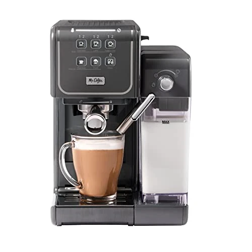 Mr. Coffee® ® One Touch CoffeeHouse+ Espresso, Cappuccino, And Latte Maker,530 Ml, Grey 3 Mr. Coffee® ® One Touch CoffeeHouse+ Espresso, Cappuccino, And Latte Maker,530 Ml, Grey