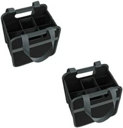 Meori 12 Bottle Wine Carrier, Padded Wine Bottle Storage Box, Collapsible Liquor Bottle Tote For 12 Glass Bottles -KitchenAid Shop 41NSofiktkL. AC