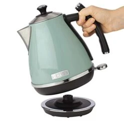 Aden 75008 COTSWOLD 1.7 Liter Stainless Steel Retro Electric Kettle With Auto Shut-Off And Boil-Dry Protection (Sage) -KitchenAid Shop 41NWzi67jkL