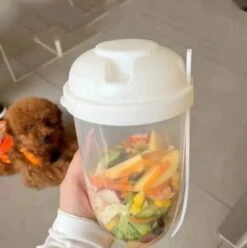 OQKKYY 2022 Keep Fit Salad Meal Shaker Cup, Fresh Salad Cup To Go Container Set, Portable Fruit And Vegetable Salad Cups Container With Fork & Salad Dressing Holder (Blue) -KitchenAid Shop 41NXzxMBIRL. AC