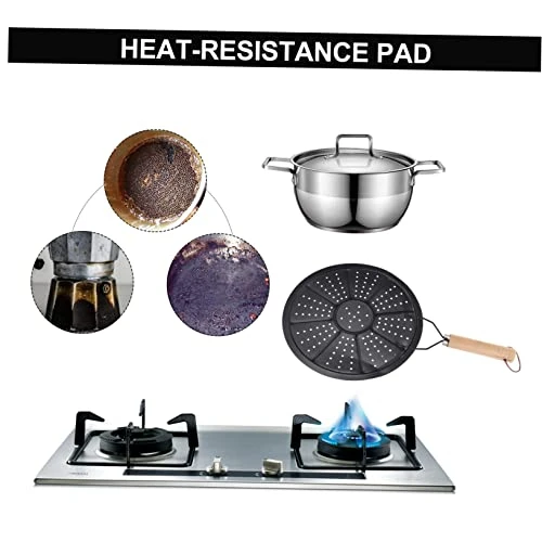 2pcs Insulation Pads Home Diffusers Induction Burner Hot Plate Induction Cooktop Wooden Handle Insulation Pad Countertop Hot Pads Insulation Cook Ring Anti-scalding Pad Iron 4 2pcs Insulation Pads Home Diffusers Induction Burner Hot Plate Induction Cooktop Wooden Handle Insulation Pad Countertop Hot Pads Insulation Cook Ring Anti-scalding Pad Iron - Image 2