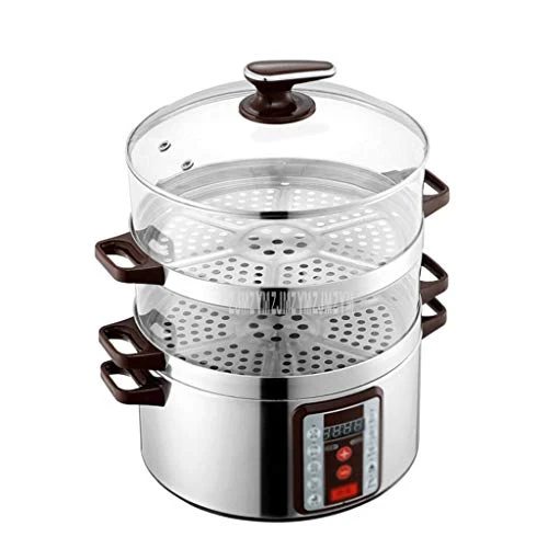 THICK 32cm Diameter Smart Electric Steamer 6 Gear Adjustable 3 Layer Multi Cooker Transparent Type Household Electric Steaming Pot 3 THICK 32cm Diameter Smart Electric Steamer 6 Gear Adjustable 3 Layer Multi Cooker Transparent Type Household Electric Steaming Pot