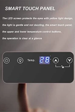 QLIGHA 62L Single Door Constant Temperature Wine Refrigerator, Independent Silent Wine Cabinet With Intelligent Control Panel And Glass Door, Wine Cabinet With Fridge Space 5-22℃, 85W -KitchenAid Shop 41Nel5Mn6oL