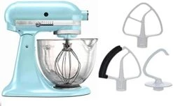 KitchenAid KSM105GBCER 5-Qt. Tilt-Head Stand Mixer With Glass Bowl And Flex Edge Beater - Empire Red -KitchenAid Shop 41NfEsG8HL. AC