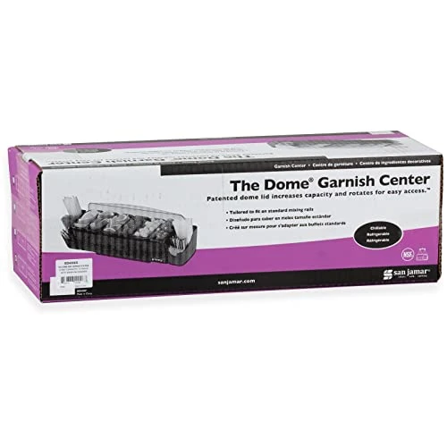 The Dome Garnish Center, 10 Piece - 3 Quart Capacity, 22" L X 7-1/2" W X 8-1/2" H 7 The Dome Garnish Center, 10 Piece - 3 Quart Capacity, 22" L X 7-1/2" W X 8-1/2" H - Image 5